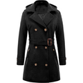 R&B | Gesteppter Winter-Trenchcoat mit Kapuze