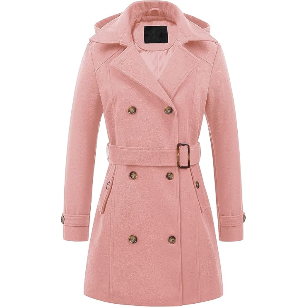 R&B | Gesteppter Winter-Trenchcoat mit Kapuze