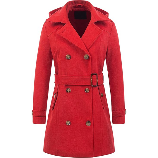 R&B | Gesteppter Winter-Trenchcoat mit Kapuze