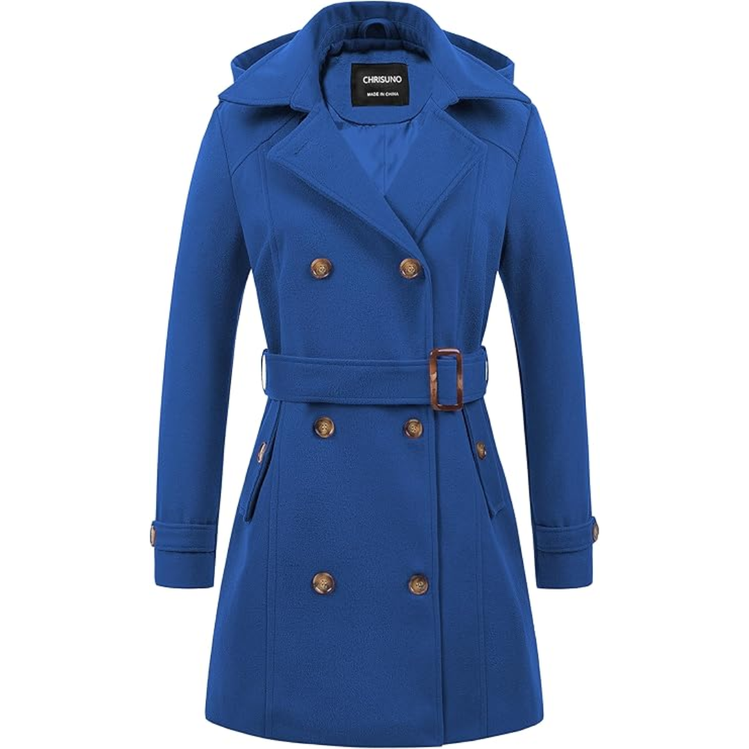 R&B | Gesteppter Winter-Trenchcoat mit Kapuze