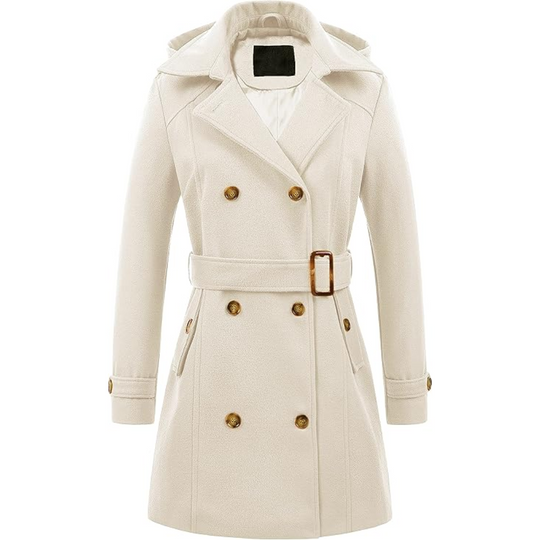 R&B | Gesteppter Winter-Trenchcoat mit Kapuze