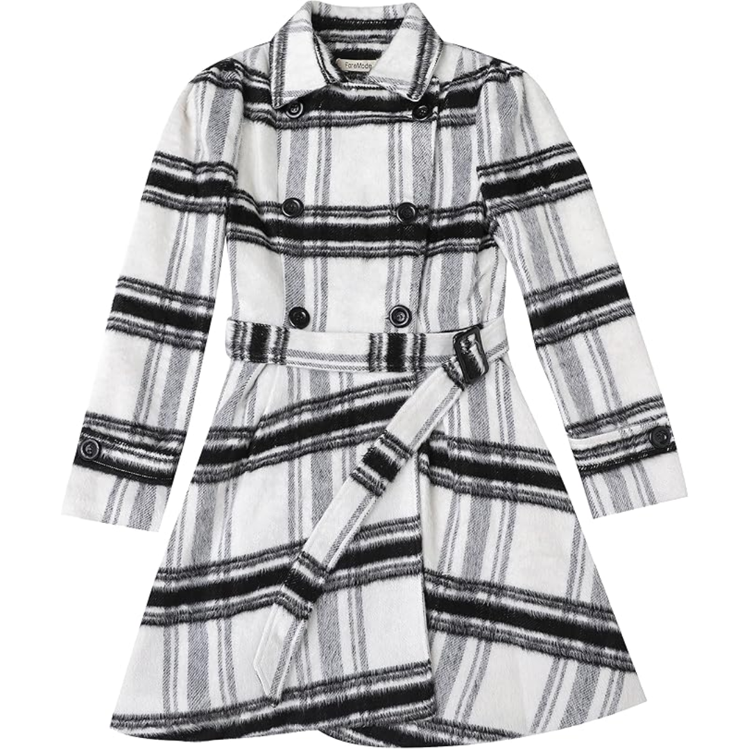 R&B | Wol Peacoat mit Gürtel