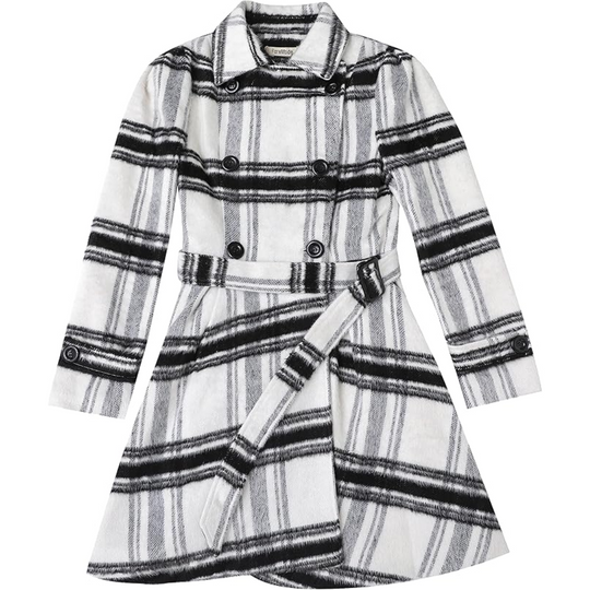 R&B | Wol Peacoat mit Gürtel