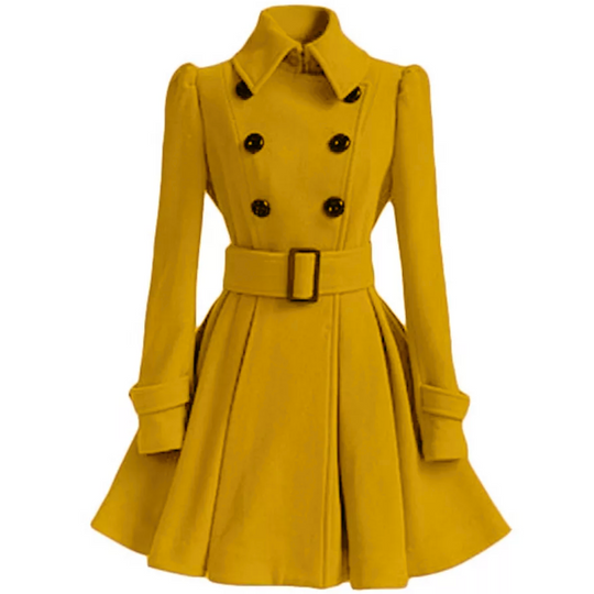 R&B | Wol Peacoat mit Gürtel