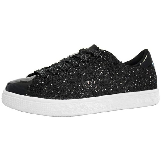Funkelnde Schnür-Fashion-Damen-Sneaker - Xenia R&B