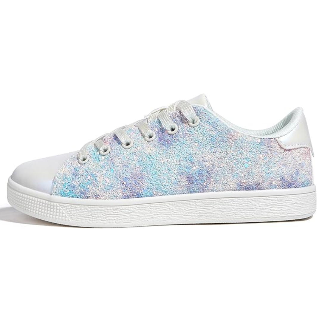 Funkelnde Schnür-Fashion-Damen-Sneaker - Xenia R&B
