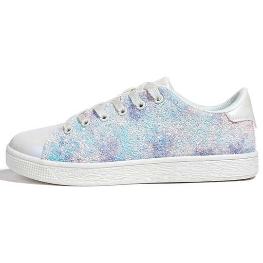 Funkelnde Schnür-Fashion-Damen-Sneaker - Xenia R&B