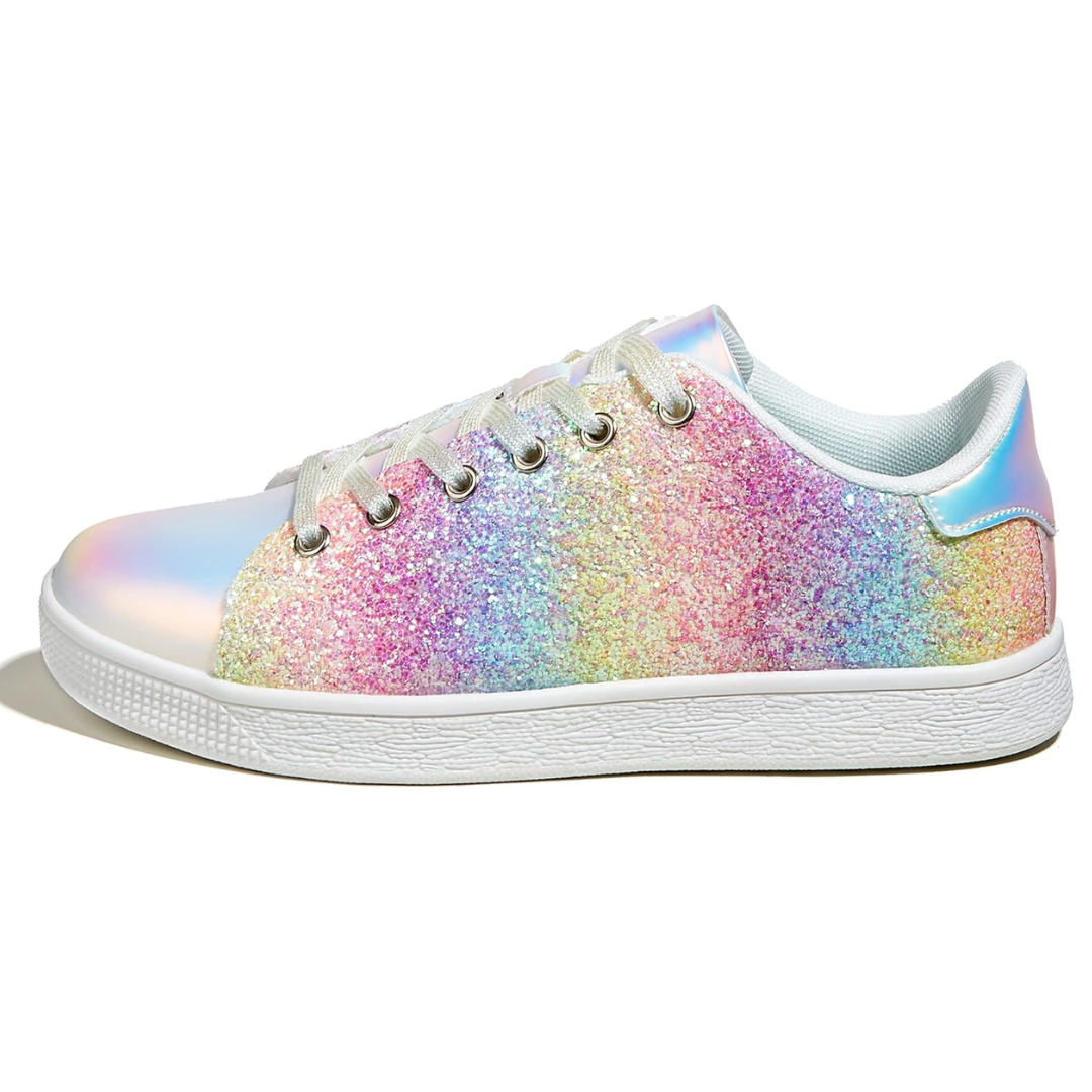 Funkelnde Schnür-Fashion-Damen-Sneaker - Xenia R&B