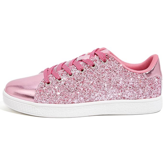 Funkelnde Schnür-Fashion-Damen-Sneaker - Xenia R&B
