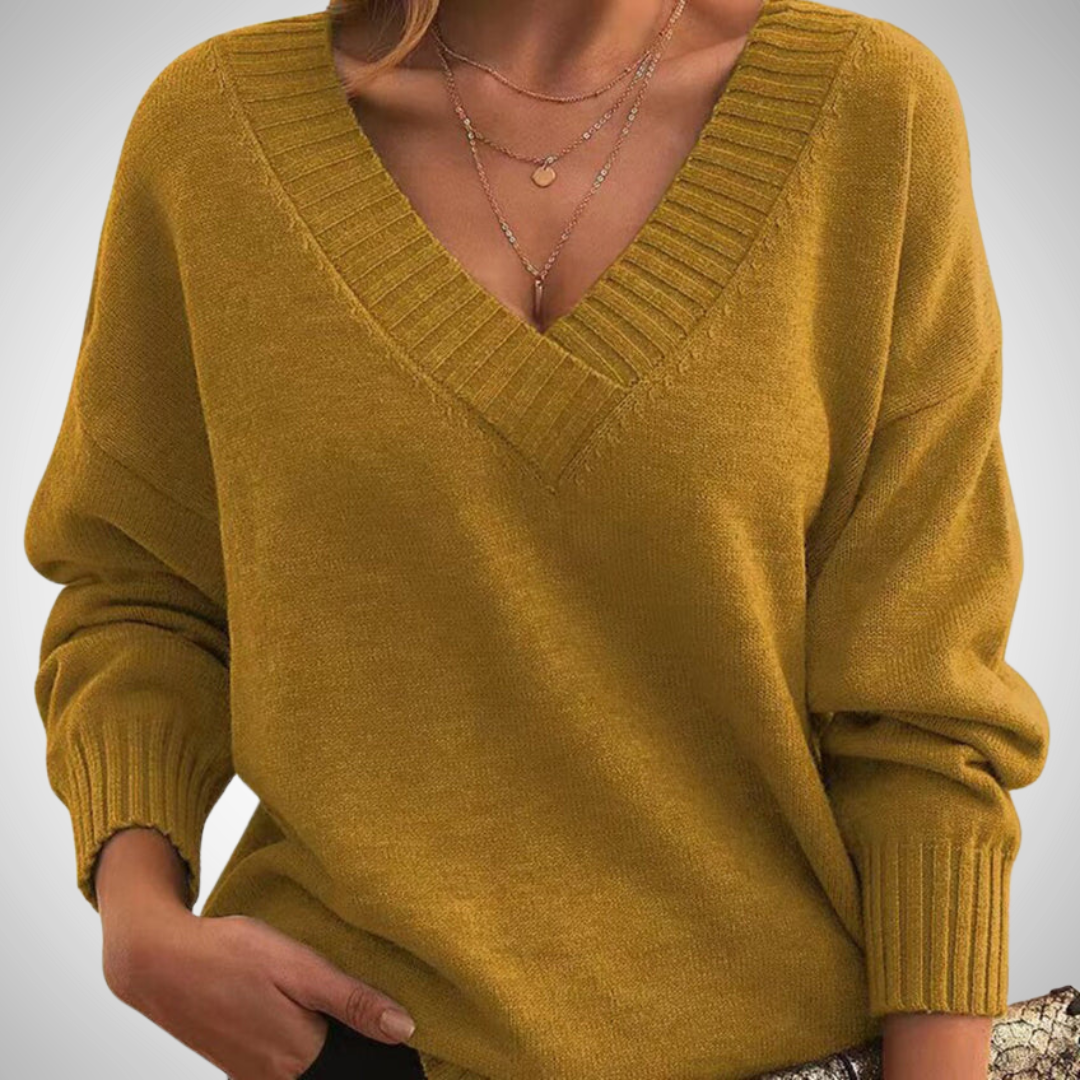 R&B | Relaxed V-Ausschnitt Pullover