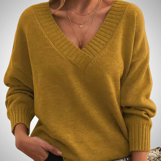 R&B | Relaxed V-Ausschnitt Pullover
