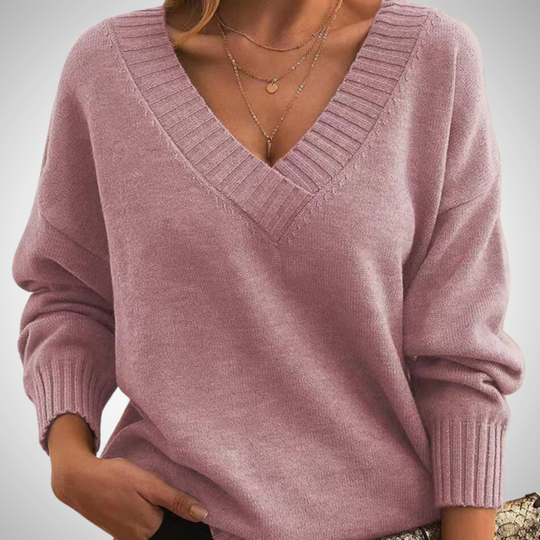 R&B | Relaxed V-Ausschnitt Pullover