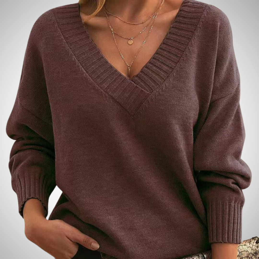 R&B | Relaxed V-Ausschnitt Pullover