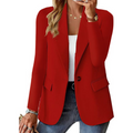R&B | Lässiger Bedruckter Blazer - Langarm