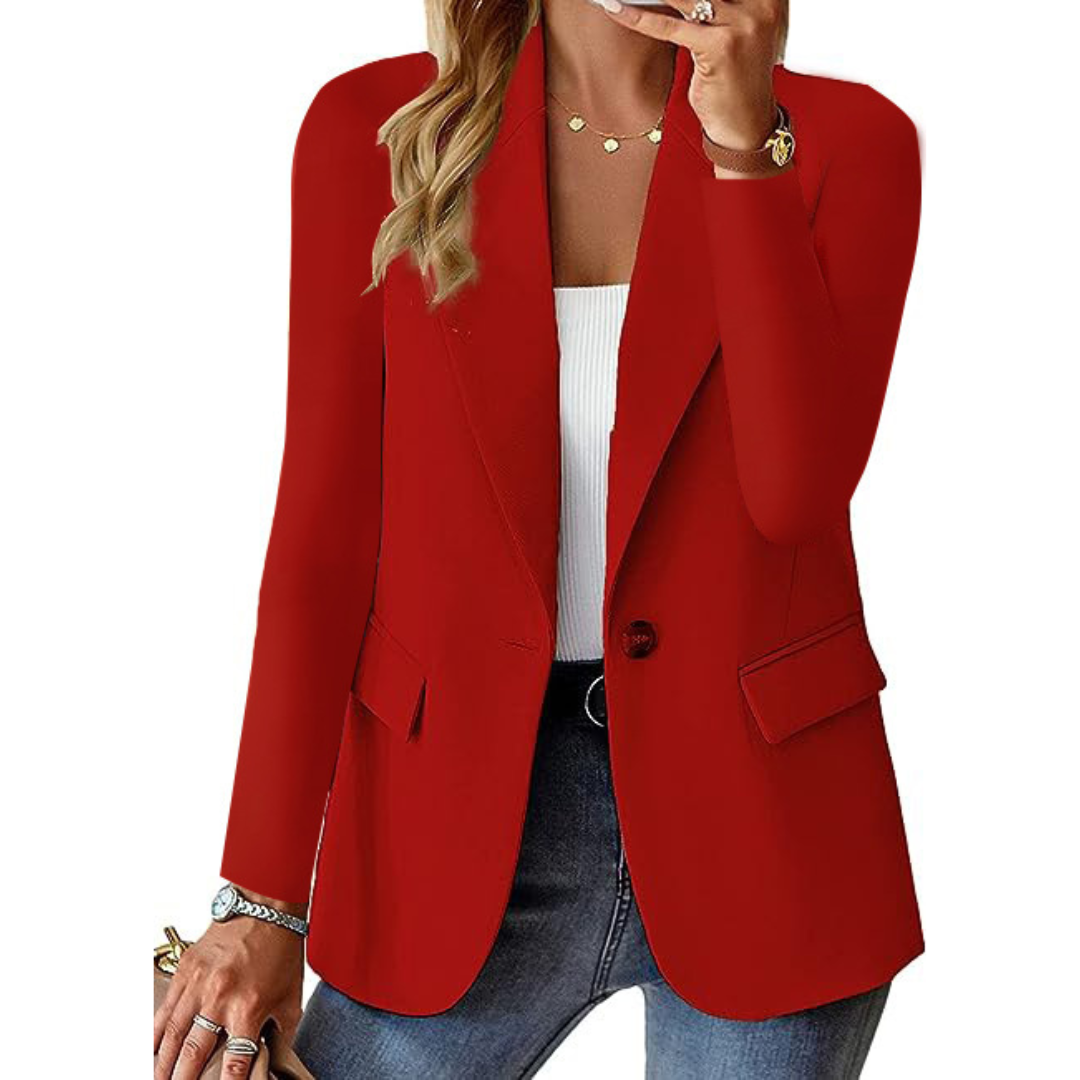 R&B | Lässiger Damen Blazer Mit Reverskragen Bedruckt