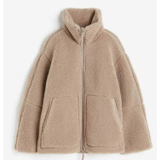 R&B | Damen Teddy Mantel Gemütlich