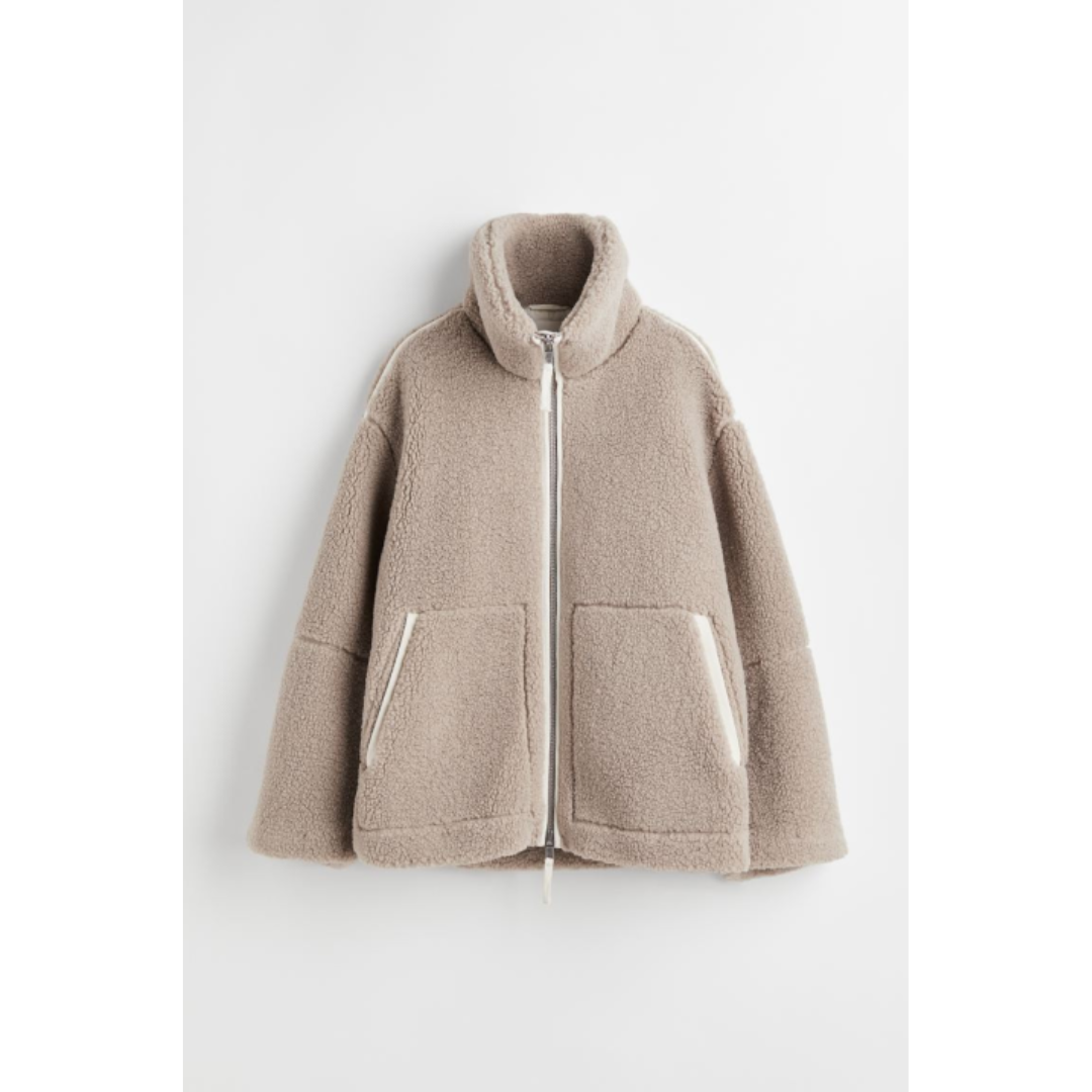 R&B | Damen Teddy Mantel Gemütlich