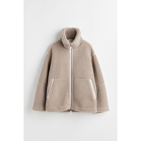 R&B | Damen Teddy Mantel Gemütlich