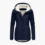R&B | Winterjacke Sherpa-Hoodie - Modischer Parka für Kalte Tage, Figurbetonter Schnitt, Perfekter Alltagsbegleiter