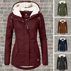 R&B | Faltbare Baumwoll-Winterjacke mit Kapuze