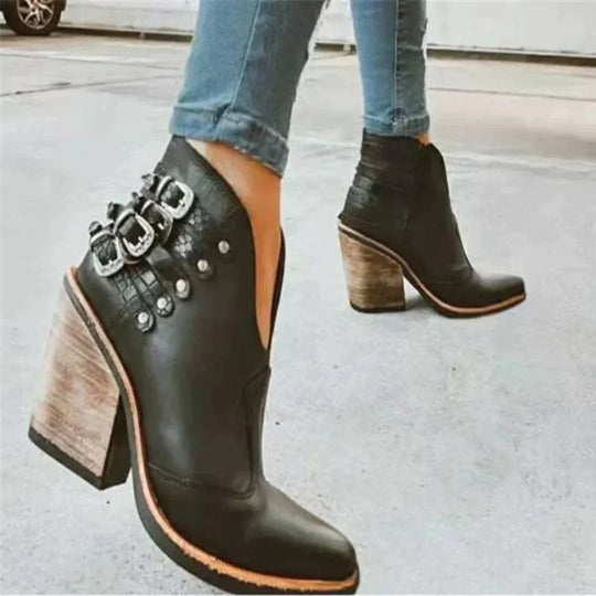 R&B | Damen Absatzstiefel Bequeme
