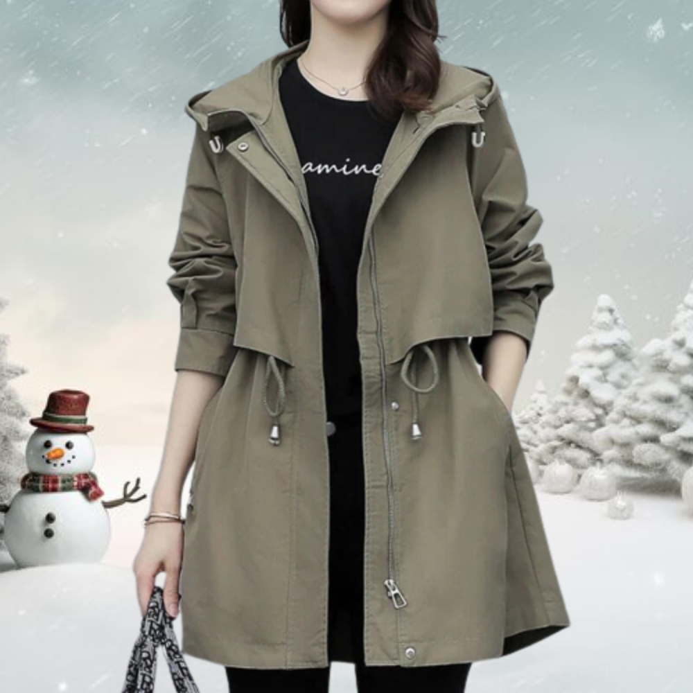 R&B | Trenchcoat mit Kapuze