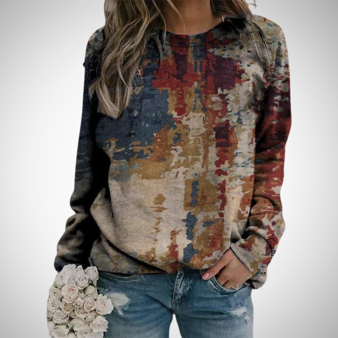 R&B | Abstract Print Pullover