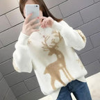 R&B | Sweater - Bequemer Weihnachts-Pullover mit Rentier
