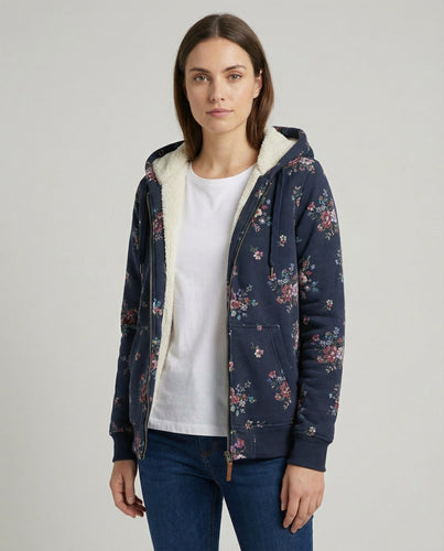 Winterjacke Damen Blumenmuster | R&B