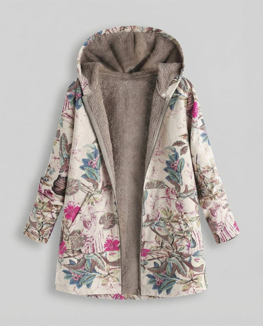 Winterjacke Damen Blumenmuster | R&B