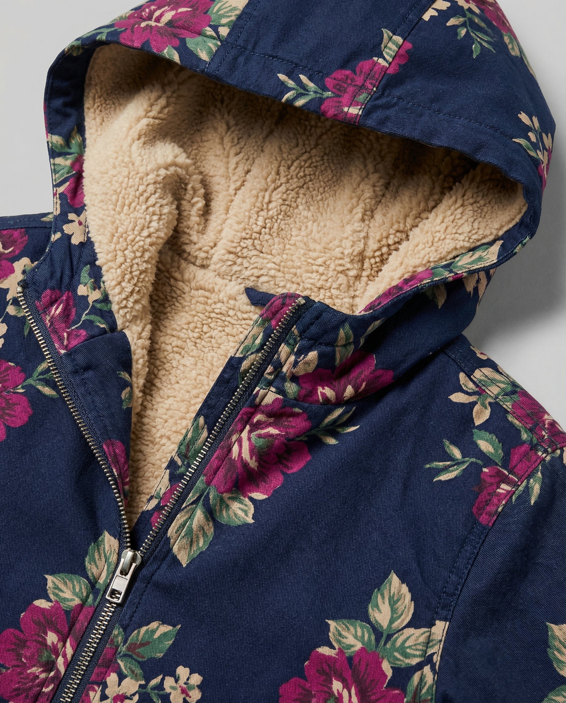 R&B | Winterjacke Damen mit Blumenmuster Warm