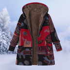 R&B | Winterjacke Damen mit Blumenmuster Warm