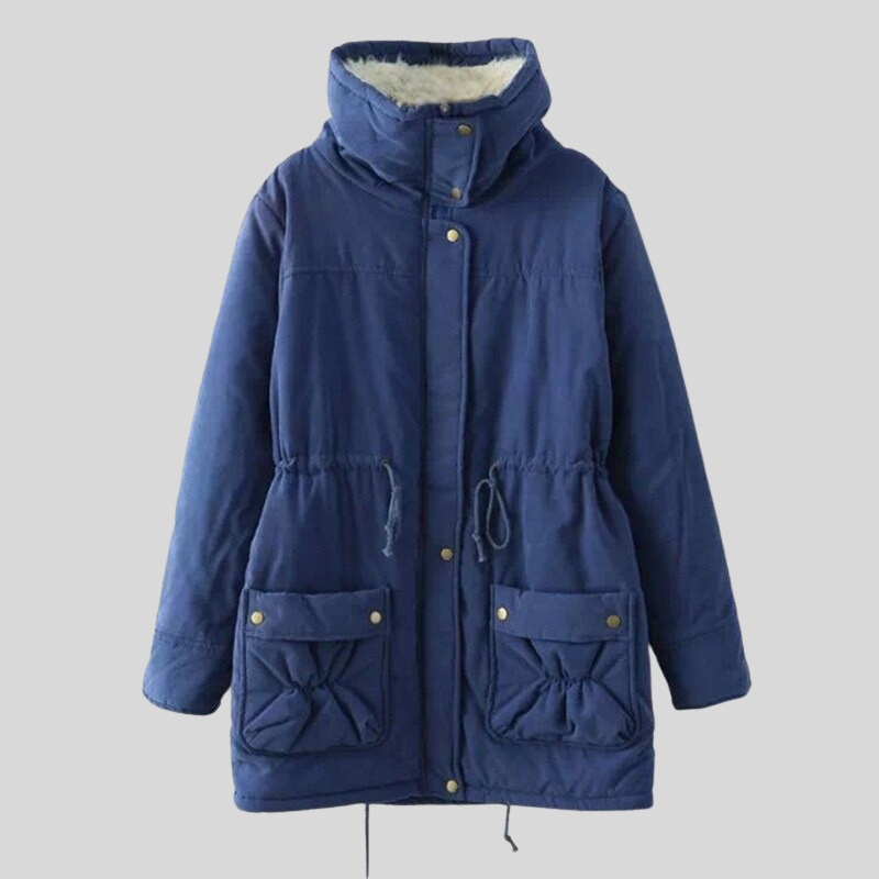 R&B | Parka-Jacke - Gefüttert mit Fellbesatz - Verstellbare Taille - Winddicht und Warm