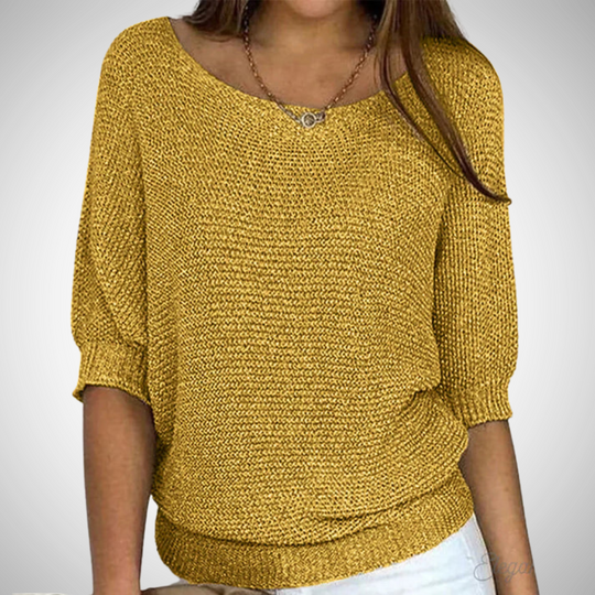 R&B | Cross Gestrickter Pullover
