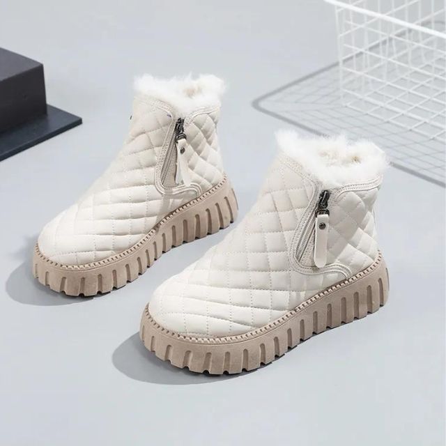 R&B | Gesteppte Dick-Sohlige Warme Winterstiefel