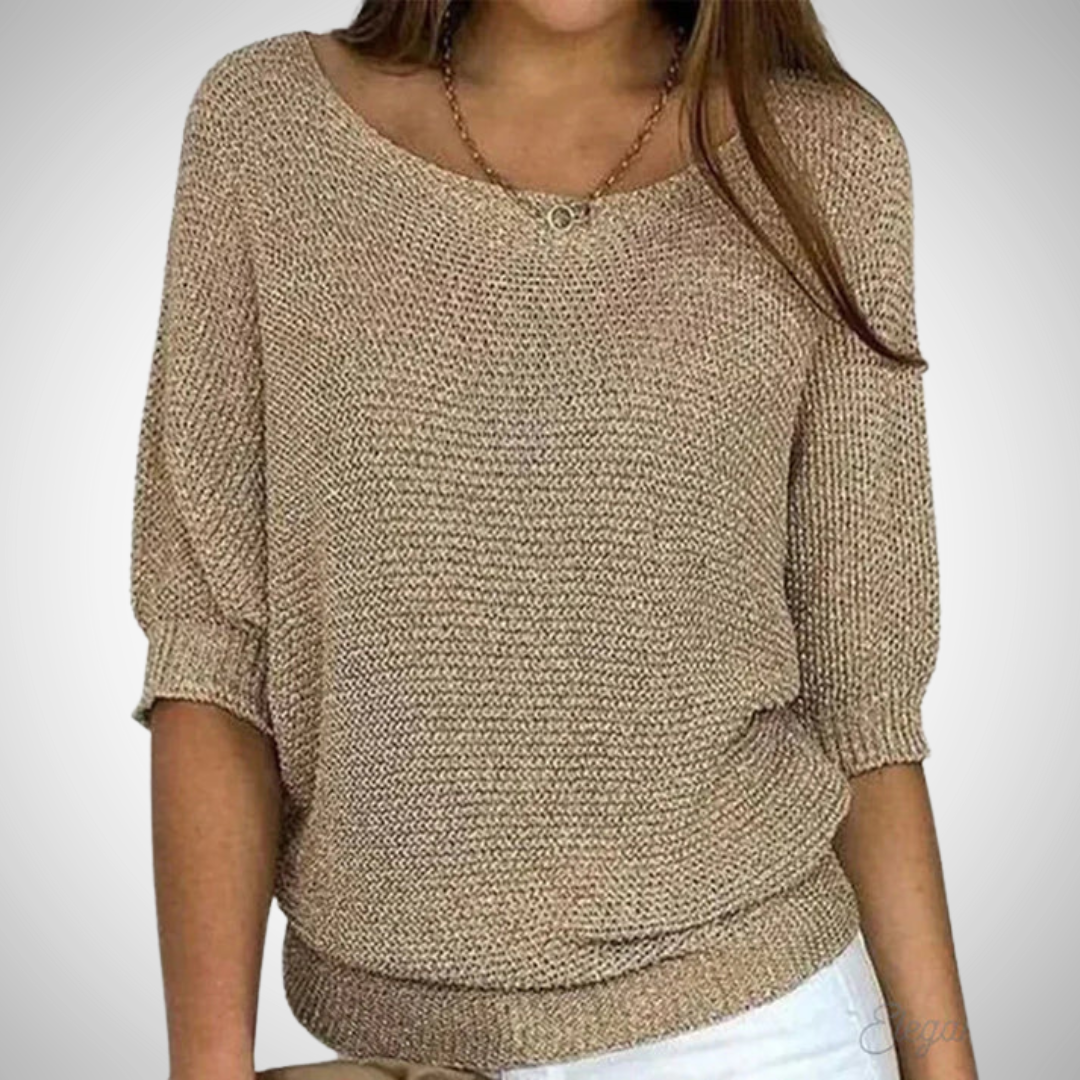 R&B | Cross Gestrickter Pullover