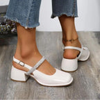 Glitzernde WeißlackPumps R&B