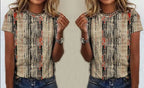 R&B | Casual Vintage Bedrucktes T-Shirt