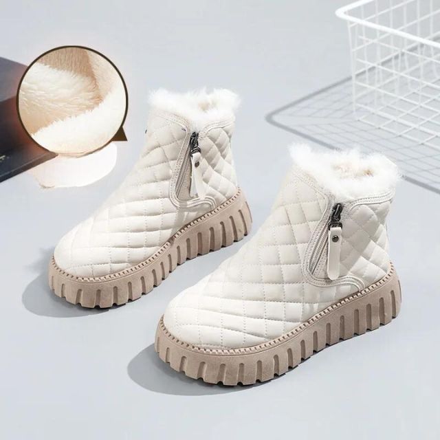 R&B | Gesteppte Dick-Sohlige Warme Winterstiefel