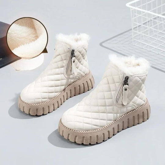 R&B | Gesteppte Dick-Sohlige Warme Winterstiefel