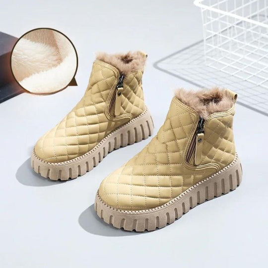 R&B | Gesteppte Dick-Sohlige Warme Winterstiefel