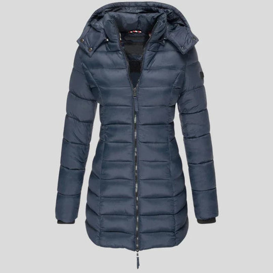 R&B | Warme gesteppte Jacke mit Kapuze für Damen