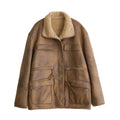 R&B | Suede Sherpa Mantel