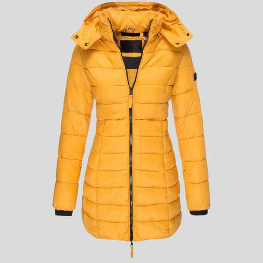 R&B | Warme gesteppte Jacke mit Kapuze für Damen