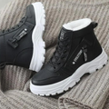 Damen Niedrige Stiefel Elegante Synthetikleder R&B