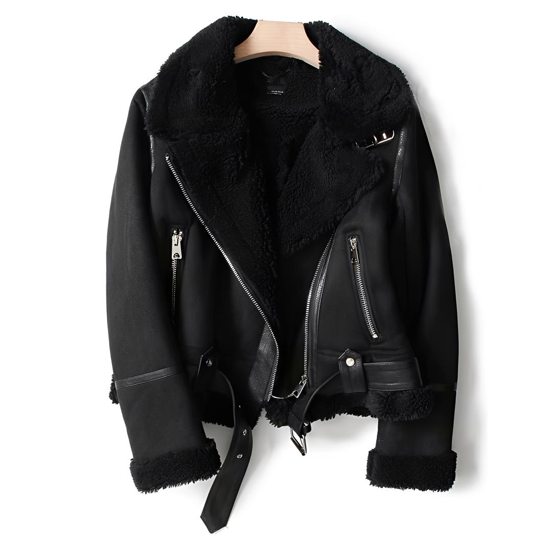 R&B | Warme, weiche Lederjacke für Frauen