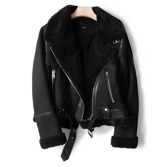 R&B | Warme, weiche Lederjacke für Frauen