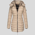 R&B | Warme gesteppte Jacke mit Kapuze für Damen