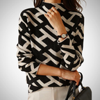 R&B | Eleganter Geometrischer Pullover