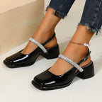 Glitzernde WeißlackPumps R&B